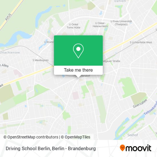 Карта Driving School Berlin