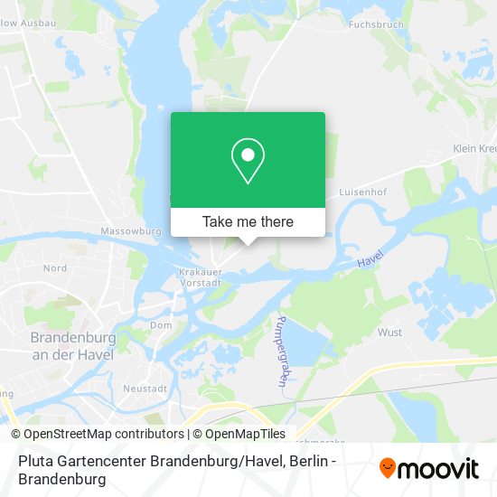 Pluta Gartencenter Brandenburg / Havel map