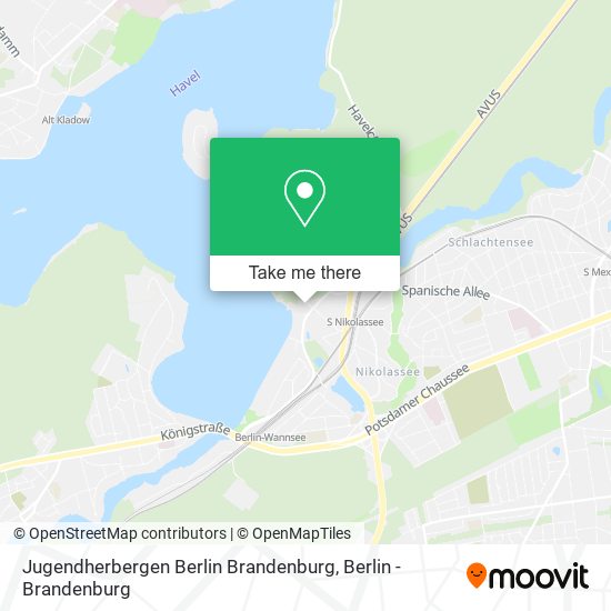 Jugendherbergen Berlin Brandenburg map