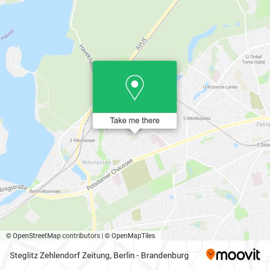 Steglitz Zehlendorf Zeitung map