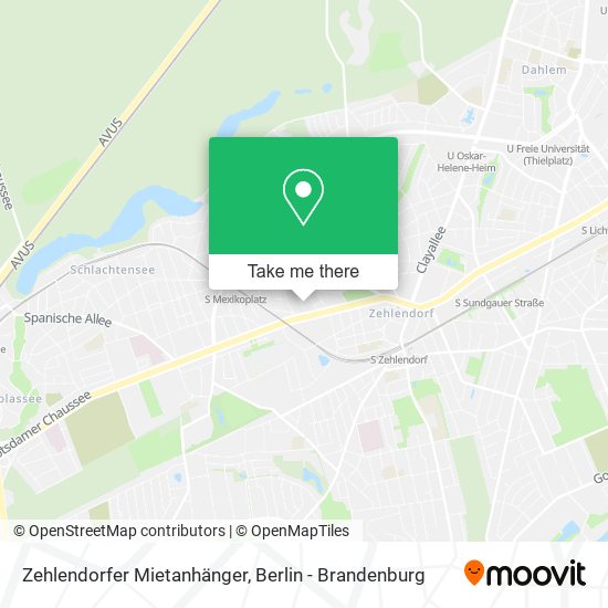 Zehlendorfer Mietanhänger map