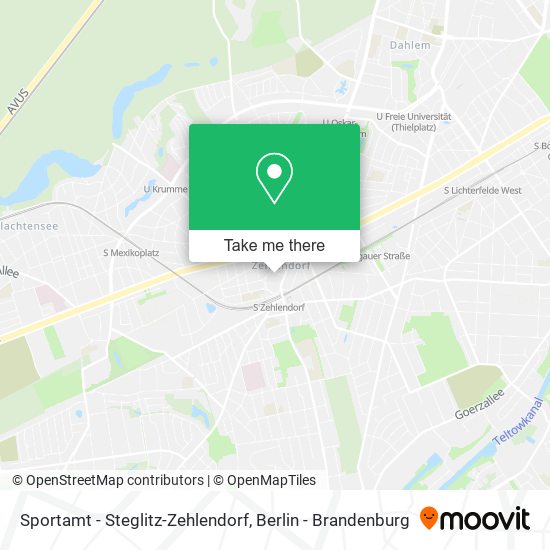 Sportamt - Steglitz-Zehlendorf map