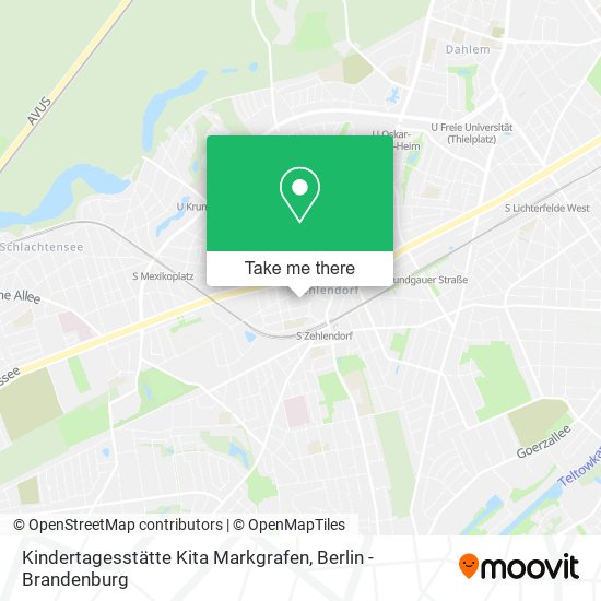 Карта Kindertagesstätte Kita Markgrafen