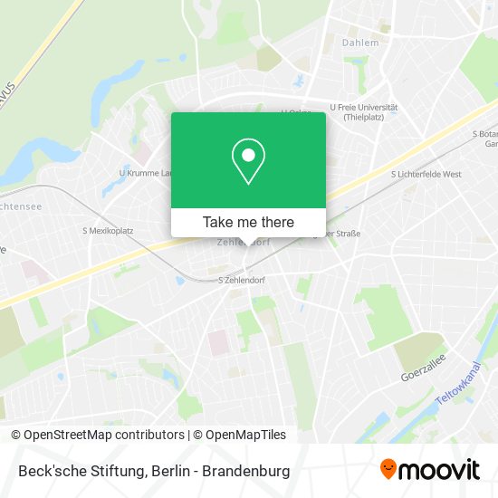 Beck'sche Stiftung map
