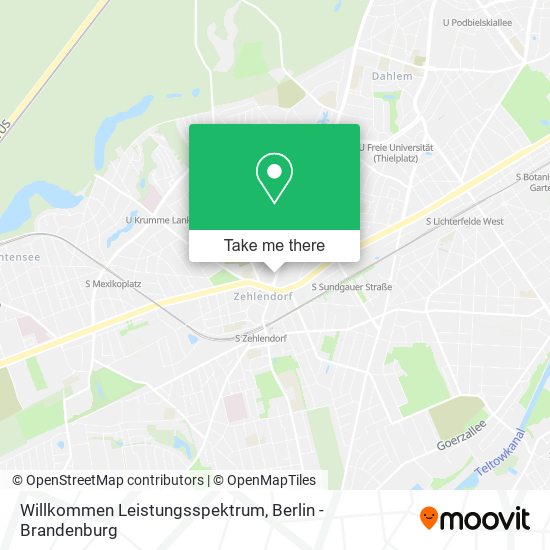 Willkommen Leistungsspektrum map