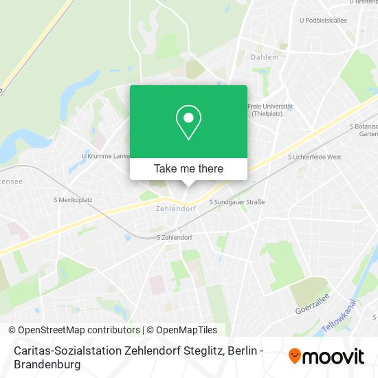 Caritas-Sozialstation Zehlendorf Steglitz map