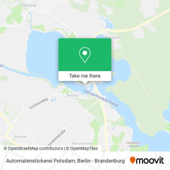 Automatenstickerei Potsdam map