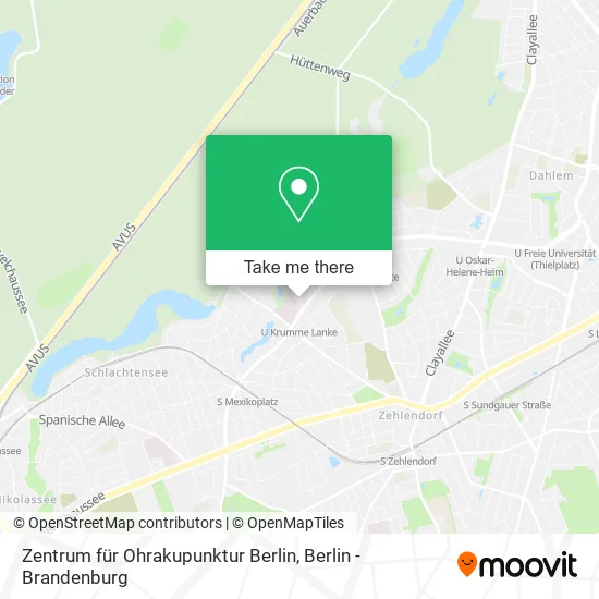 Карта Zentrum für Ohrakupunktur Berlin