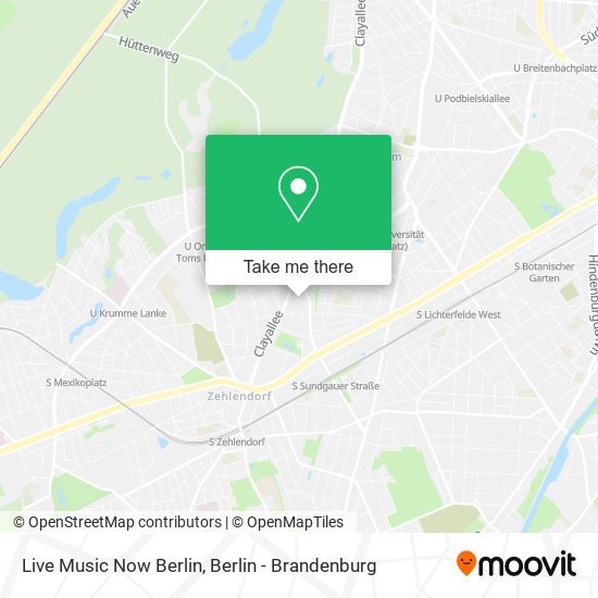 Карта Live Music Now Berlin