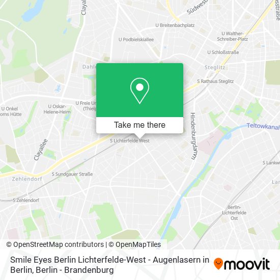 Карта Smile Eyes Berlin Lichterfelde-West - Augenlasern in Berlin