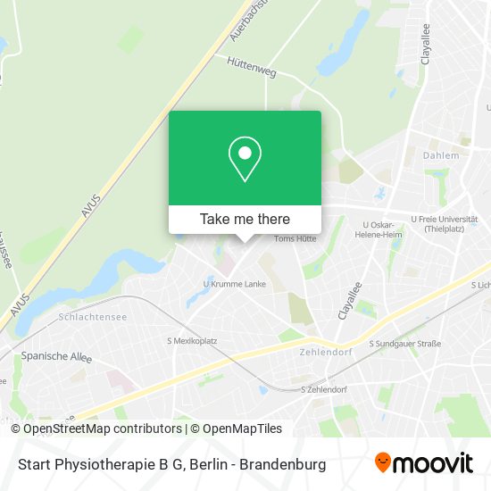 Start Physiotherapie B G map