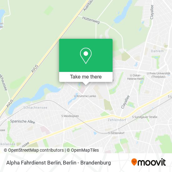 Alpha Fahrdienst Berlin map