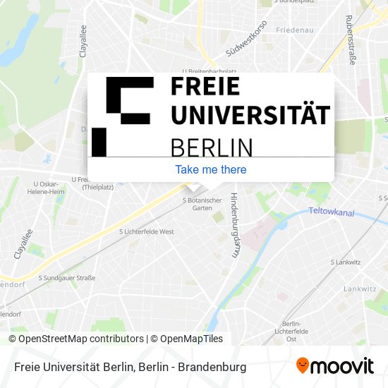 Freie Universität Berlin map