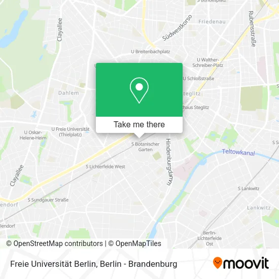 Карта Freie Universität Berlin