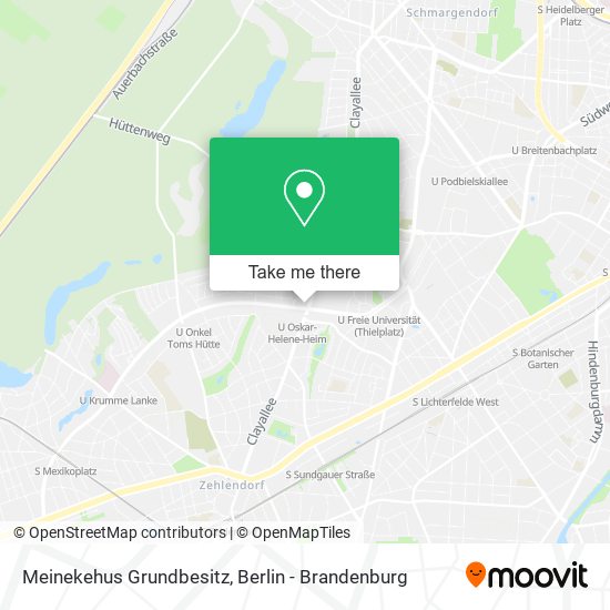 Карта Meinekehus Grundbesitz