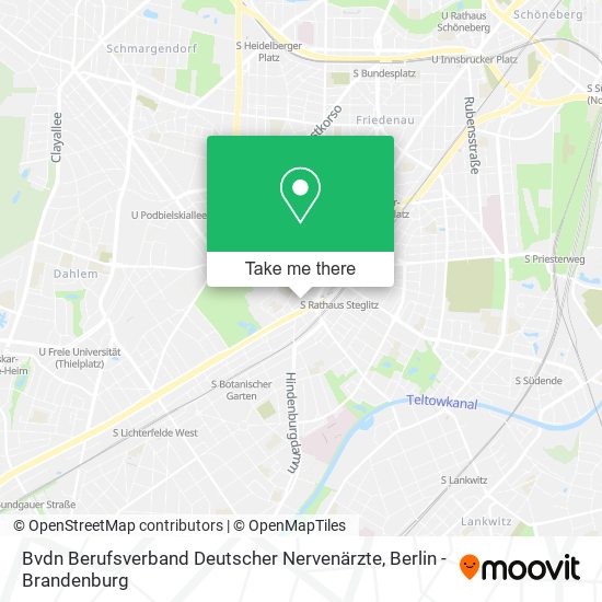 Bvdn Berufsverband Deutscher Nervenärzte map