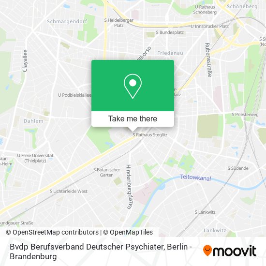 Bvdp Berufsverband Deutscher Psychiater map