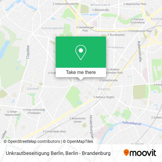 Unkrautbeseitigung Berlin map