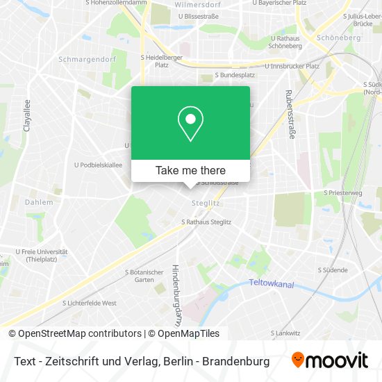 Text - Zeitschrift und Verlag map