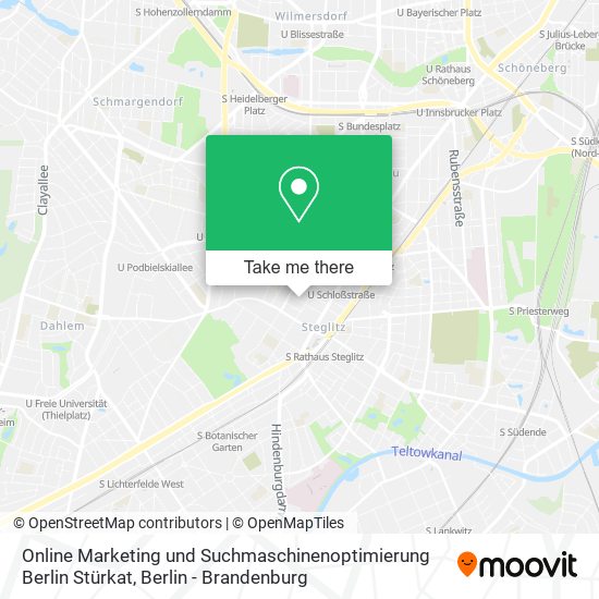 Online Marketing und Suchmaschinenoptimierung Berlin Stürkat map