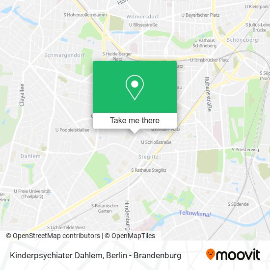 Kinderpsychiater Dahlem map