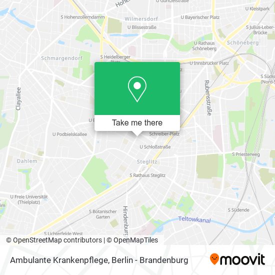 Ambulante Krankenpflege map