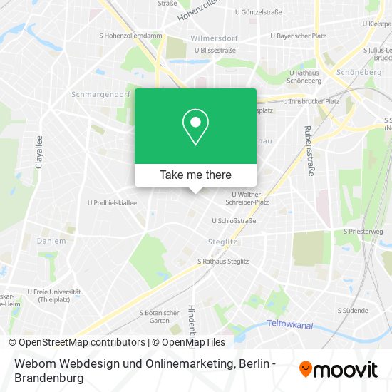 Webom Webdesign und Onlinemarketing map