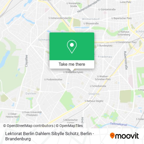 Карта Lektorat Berlin Dahlem Sibylle Schütz