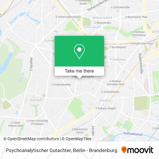 Psychoanalytischer Gutachter map