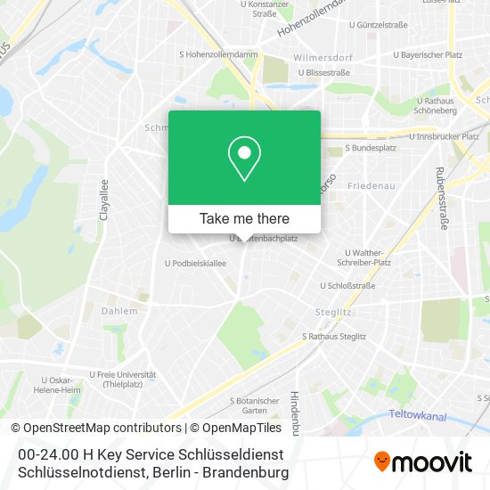 Карта 00-24.00 H Key Service Schlüsseldienst Schlüsselnotdienst