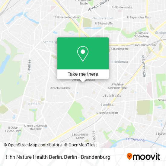 Hhh Nature Health Berlin map