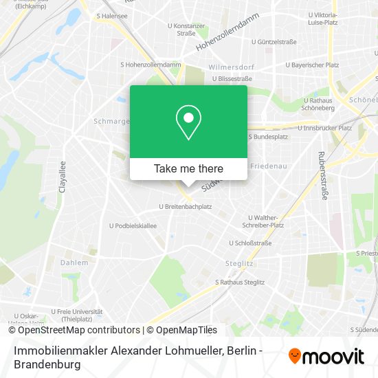 Immobilienmakler Alexander Lohmueller map