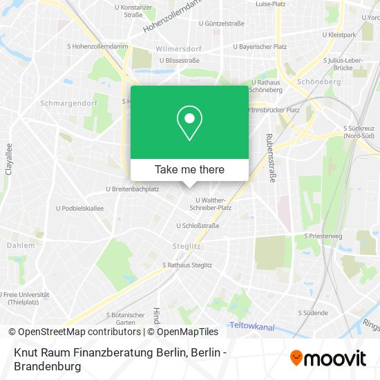 Карта Knut Raum Finanzberatung Berlin