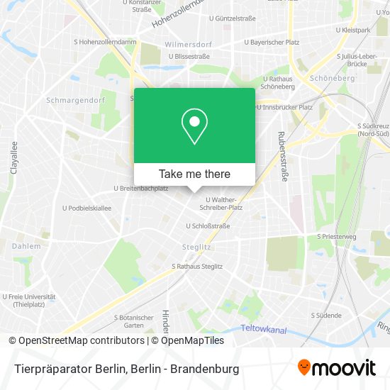 Карта Tierpräparator Berlin