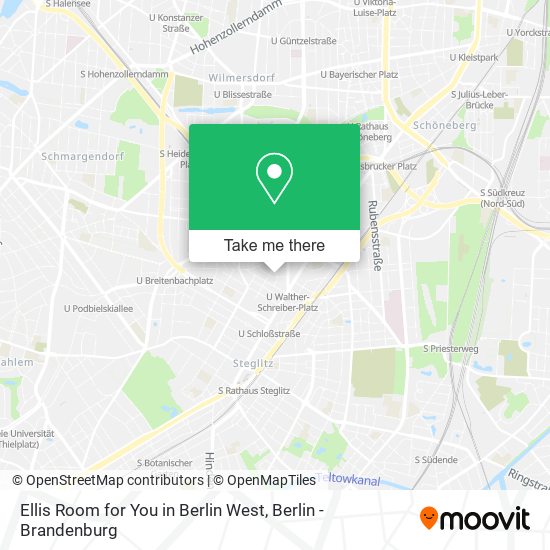 Карта Ellis Room for You in Berlin West