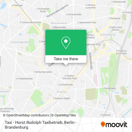 Карта Taxi - Horst Rudolph Taxibetrieb