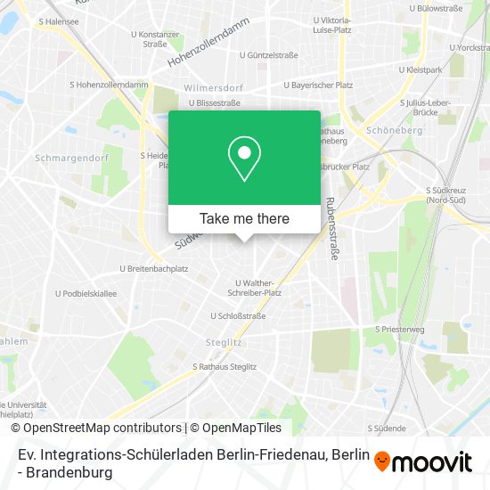 Карта Ev. Integrations-Schülerladen Berlin-Friedenau