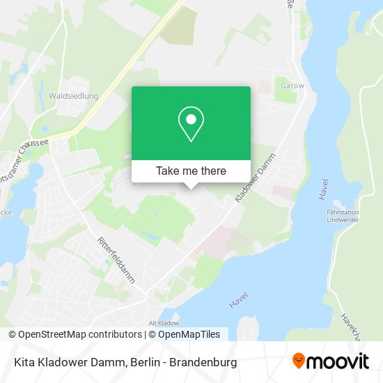 Kita Kladower Damm map