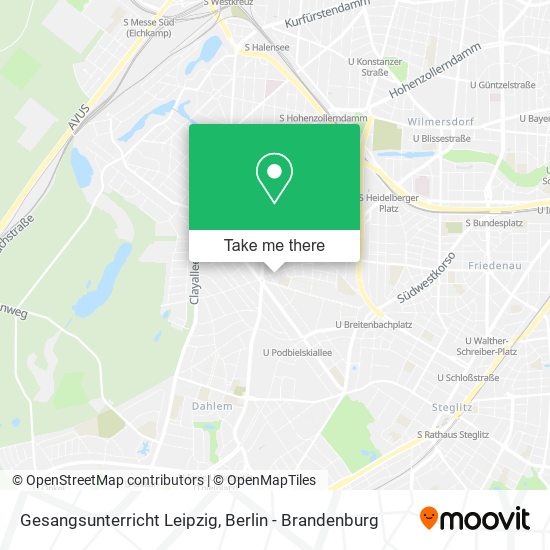 Gesangsunterricht Leipzig map