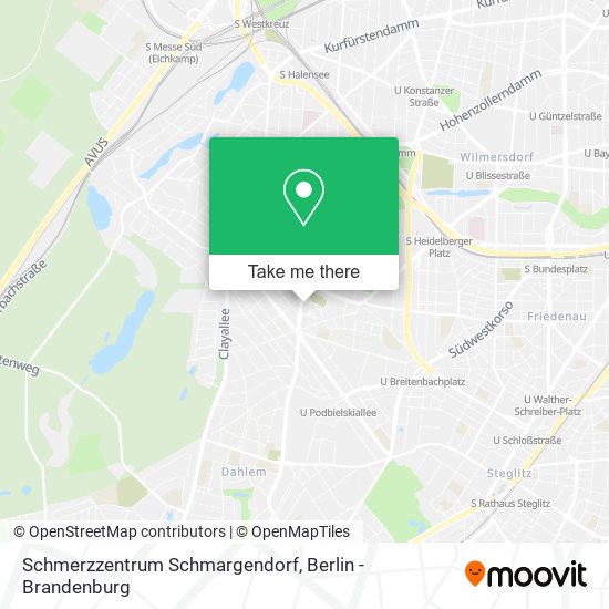 Schmerzzentrum Schmargendorf map