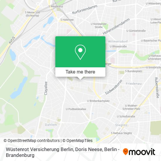 Wüstenrot Versicherung Berlin, Doris Neese map