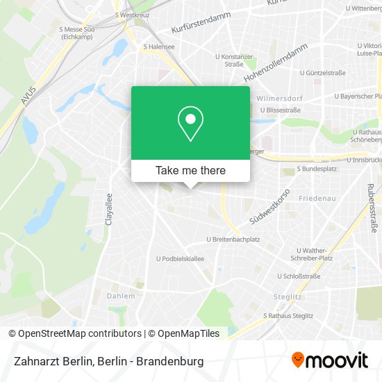 Zahnarzt Berlin map