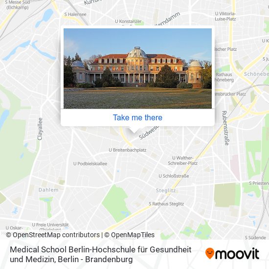 Medical School Berlin-Hochschule für Gesundheit und Medizin map