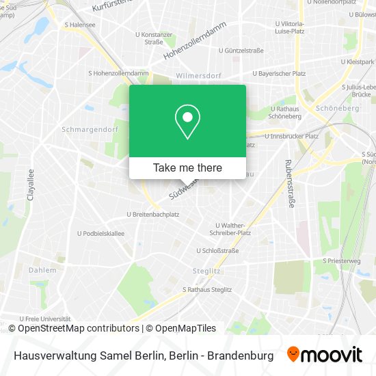 Карта Hausverwaltung Samel Berlin