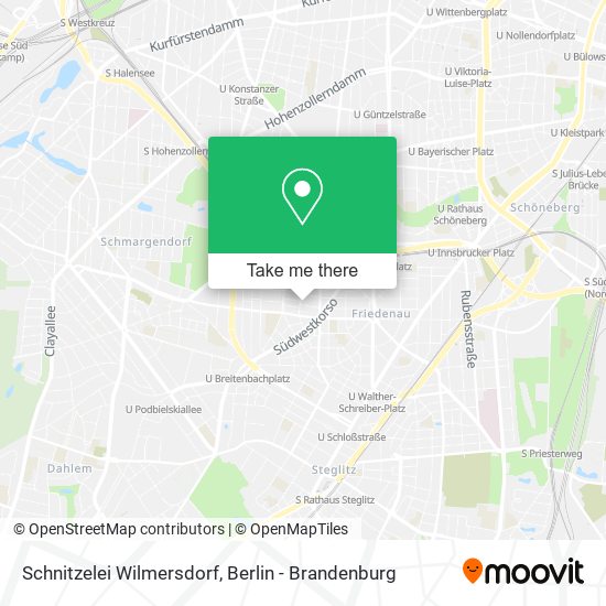 Schnitzelei Wilmersdorf map