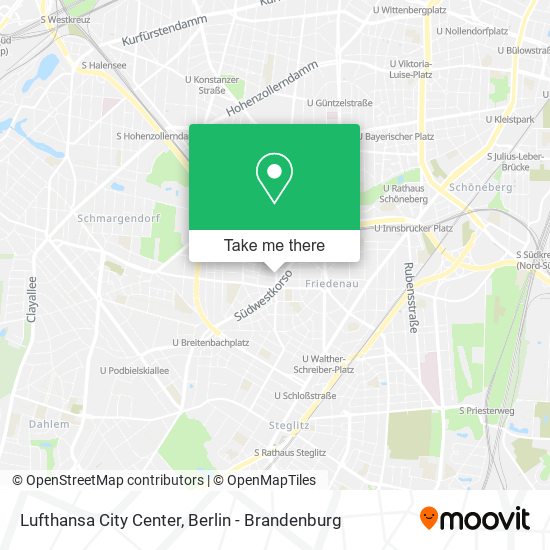 Lufthansa City Center map