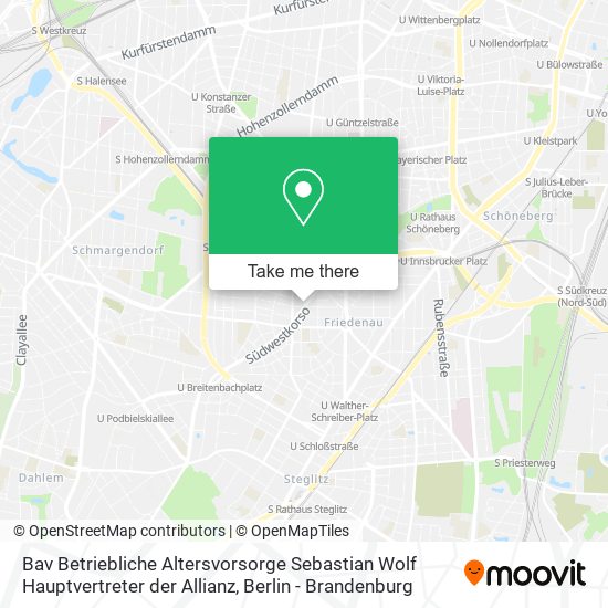 Bav Betriebliche Altersvorsorge Sebastian Wolf Hauptvertreter der Allianz map