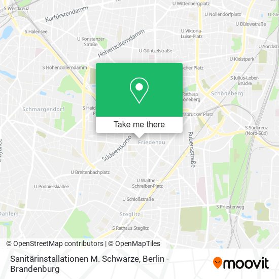 Карта Sanitärinstallationen M. Schwarze