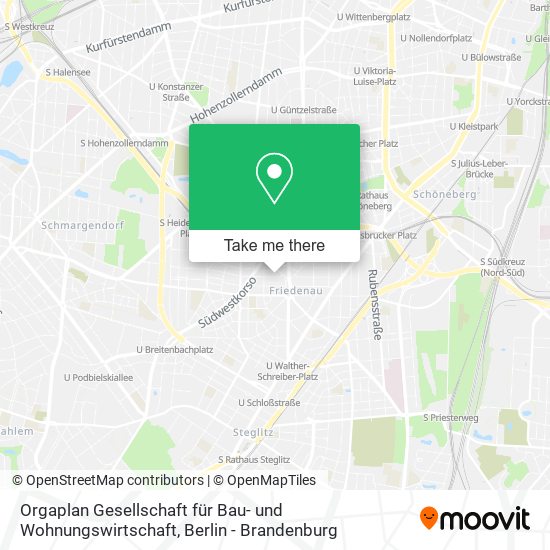 Orgaplan Gesellschaft für Bau- und Wohnungswirtschaft map