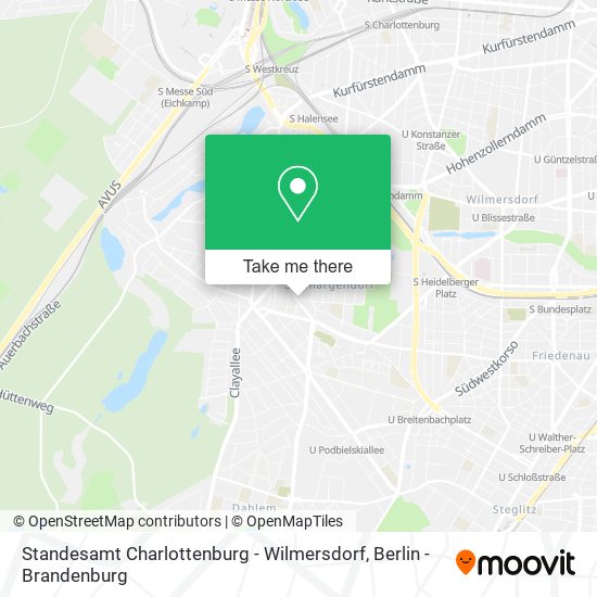 Standesamt Charlottenburg - Wilmersdorf map